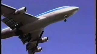 KLM Boeing 747 approach & landing rwy 06-24 Amsterdam Schiphol 1992