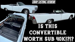 1962 Lincoln Continental Convertible - eBay Listing Review