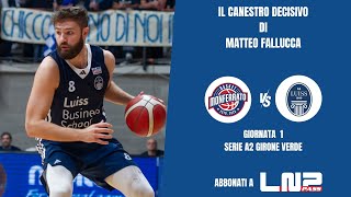 Novipiù Monferrato Basket vs Luiss Roma : il canestro decisivo di Matteo Fallucca