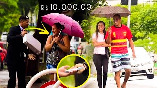 TE PAGO R$ 10.000,00 NESSE GUARDA-CHUVA - PEGADINHA