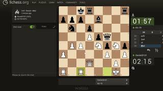Playing 1500 Rated on a 3 Minutes Blitz Game. #chess #chessgame #bot #lichess