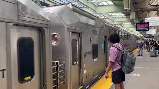 3 trains at Newark Penn Station, NJ 8/31/24