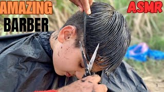 ASMR 💈FAST BARBER (100$ HAIRCUT)