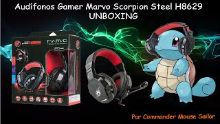 Audífonos Marvo Scorpion Steel H8629 | UNBOXING por Commander