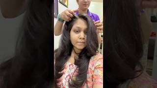 Front hairstyle cutting for girls #shorts #sanask #hair #haircut #hairstyle #hairtransformtion