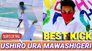 #shorts ‼️ Best Karate Kick 🥋‼️ Ushiro Ura Mawashigeri Kick🔥🔥#youtubeshorts #kick #thekaratearena