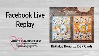 Birthday Bonanza Designer Series Paper Card