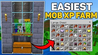 Easiest Mob XP Farm Tutorial In Minecraft Bedrock 1.20! (No Spawner)