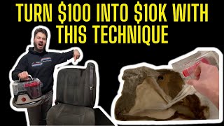 Make $ Cleaning Automotive upholstery - Hoover CleanSlate - PRO DETAILER carpet extraction technique