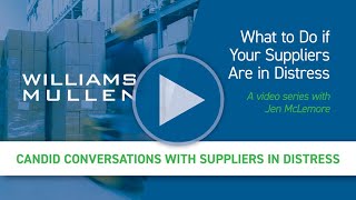 What to Do if Your Suppliers Are in Distress - Candid Conversations with Suppliers in Distress