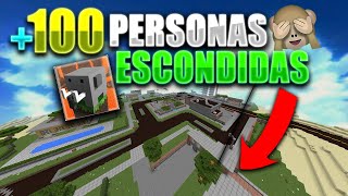 +100 PERSONAS jugando al ESCONDITE EXTREMO en CRAFTMAN