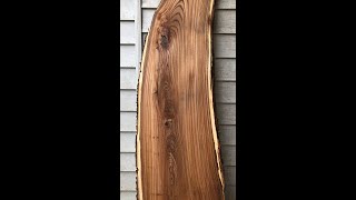 Beautiful Elm Slab video.  The Woodmaster treatment