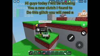 New useful and helpful clutch in roblox bedwars!