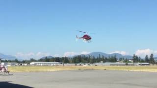 Bell Jetranger 206 on approach in BC