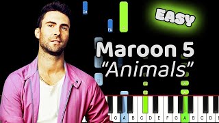 Maroon 5 - Animals (2014 / 1 HOUR * ENG / ESP LYRICS / VIDEO * LOOP)