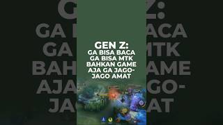 Bahkan Game aja ga jago-jago amat #genz #mobilelegends