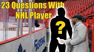 23 Questions With NHL Global Series Player Daniel Sprong - Rink side Avicii Arena, Stockholm Sweden