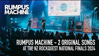 Rumpus Machine at the Smokefree Rockquest National Finals 2024 - Playing 'The Energy' & 'Escape'