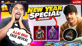 New Year Special Giveaway Ajjubhai Face reveal Qna Reaction On Live  @TotalGaming093😱