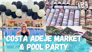 Exploring Costa Adeje Markets & Hotel El Duque black + white pool party ✨