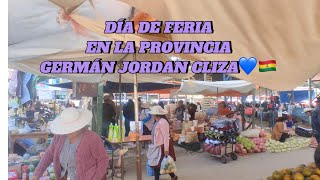 Día de feria en la provincia german jordan CLIZA📍🇧🇴