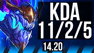 AURELION SOL vs ZYRA (MID) | 11/2/5, Legendary | EUW Grandmaster | 14.20