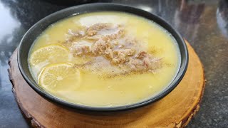 Greek Avgolemoni soup (Greek Egg ,Lemon , Chicken and Rice Soup)