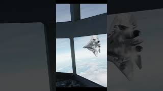 Russian SU57 DANGEROUS INTERCEPT OF US KC135!! #russia #usa #shorts #dcs #milsim #gaming #war