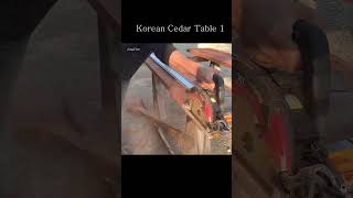 Korean Cedar Table part 1 #Planing wood