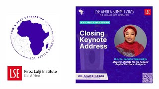 LSE Africa Summit 2023 | Day 2 Closing Keynote Speech With H E Dr Ramatu Tijjani Aliyu