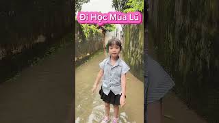 Gạo: Đi Học Mùa Lũ ||Gia Đình Nhà Gạo #cute #shorts