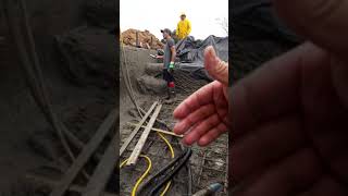 Shotcrete pool In a lightning storm!