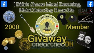 2000 Facebook Member Free Giveaway | #DDMD2000 | Metal Detecting UK