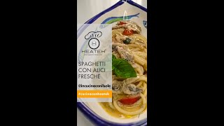 Ricetta Spaghetti con Alici Fresche in Padella | Chef In Cucina con il Sole