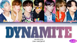 BTS (방탄소년단) - Dynamite (color coded | lyrics)