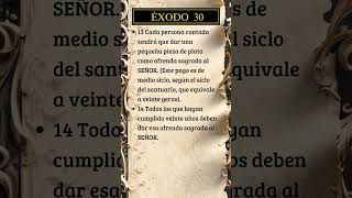 Éxodo 30, 13-14 #dios #biblia #versiculodeldia