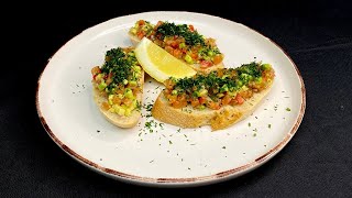 Тартар из лосося. Невероятно вкусный тартар из лосося. Я больше не хожу в рестораны!