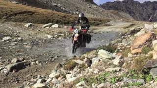 Water crossing in the Alps