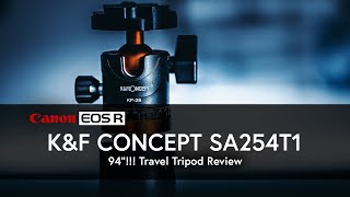 K&F Concept SA 254T1 94" Travel Tripod Review | EOS R6