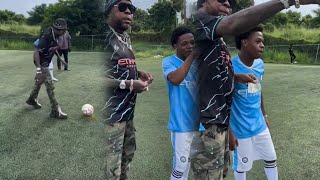 Vybz Kartel SCORE Goal Against Likkle Addi Who won a 200 Us Dollars BET!!