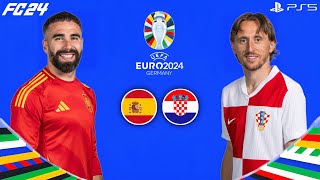 Spain vs Croatia | UEFA EURO2024 | Group Stage Matchday 1 Match | PS5[4K60]