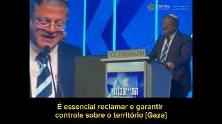 O MINISTRO da SEGURANÇA de ISRAEL BEN GVIR fala sobre a META de EXPULSAR PALESTINOS DE GAZA #shorts