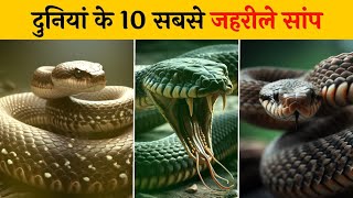 दुनिया के 10 सबसे जहरीले सांप | Top 10 Most Venomous Snakes in the World 2023 | Poisonous Snake