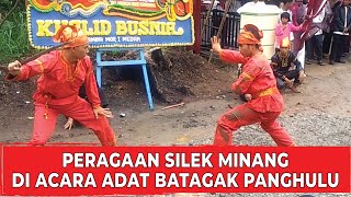 Peragaan Silek Minang (Silek Minang) di Acara Adat Minang Batagak Panghulu