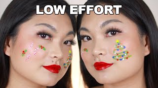 FAST & EASY CHRISTMAS MAKEUP TUTORIAL | TREE & CANDY CANE