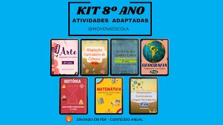 Kit 8º ano Atividades Adaptadas