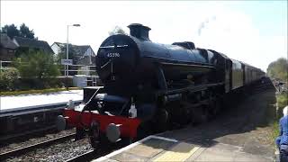 45596 Bahamas at Helsby Station Cheshire 18th April 2023