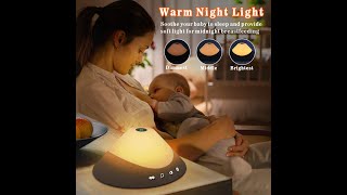 White Noise Machine with Nightlight, Sound Machine for insomnia, Sleep Aid Soother Therapy