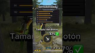 La MJEOR CONFIGURACIÓN para dar TODO ROJO EN FREE FIRE #configuración #freefire #shorts