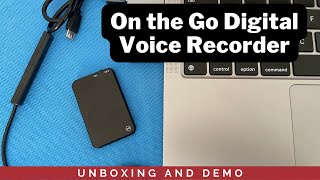 Unboxing and Demo of Digital Voice Recorder 64GB PC and Mac Compatible